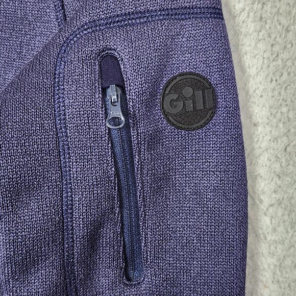 GILL MARINE Jacket Womens Size 6 Blue Full Zip Knit Fleece Zip Pockets - Picture 6 of 12